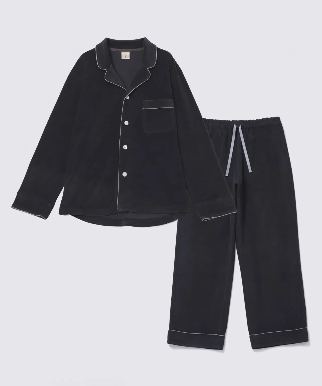 Foo Tokyo コットンパジャマ チャコールグレー セットアップ